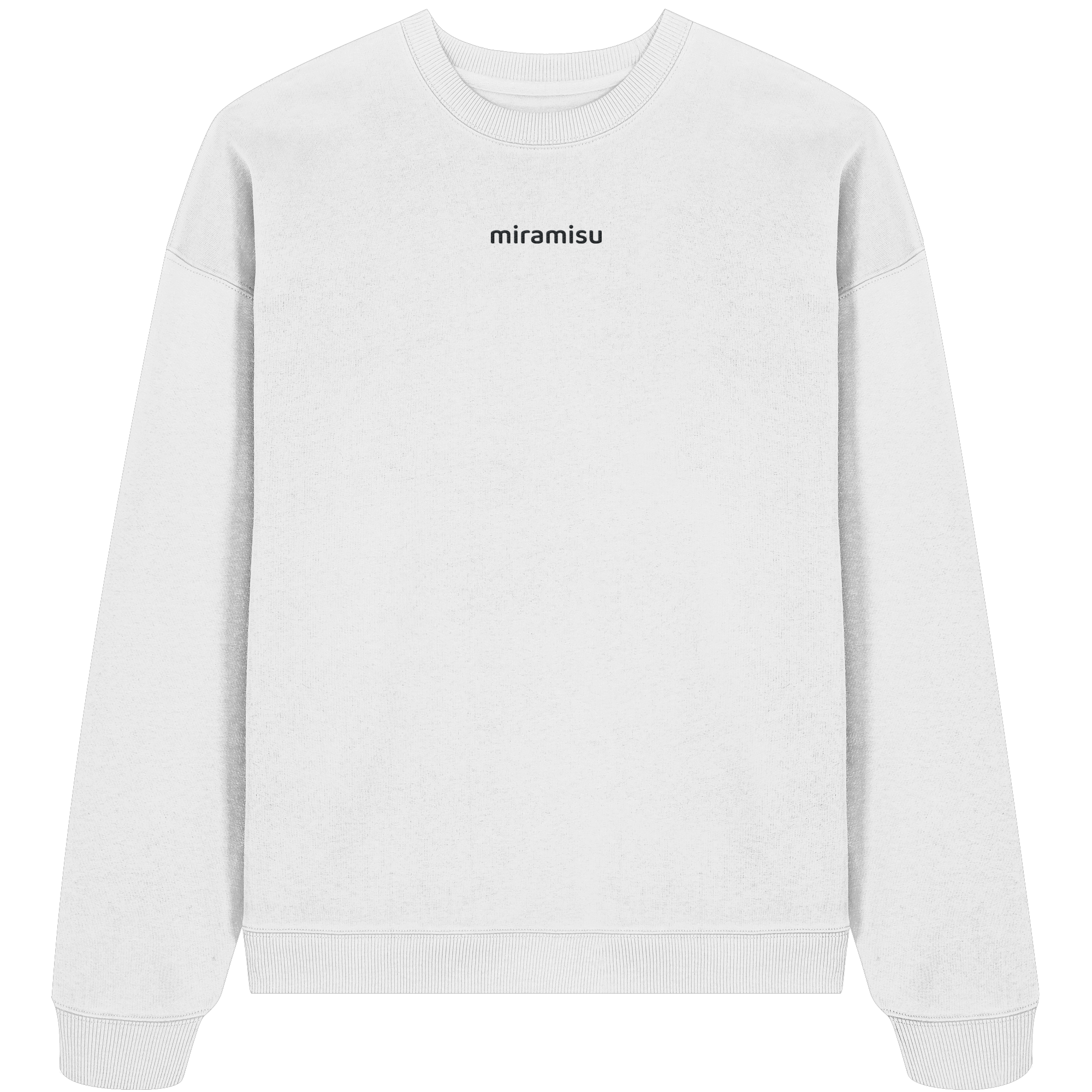 Basic Black Logo - Organic Oversize Sweatshirt (Stick)