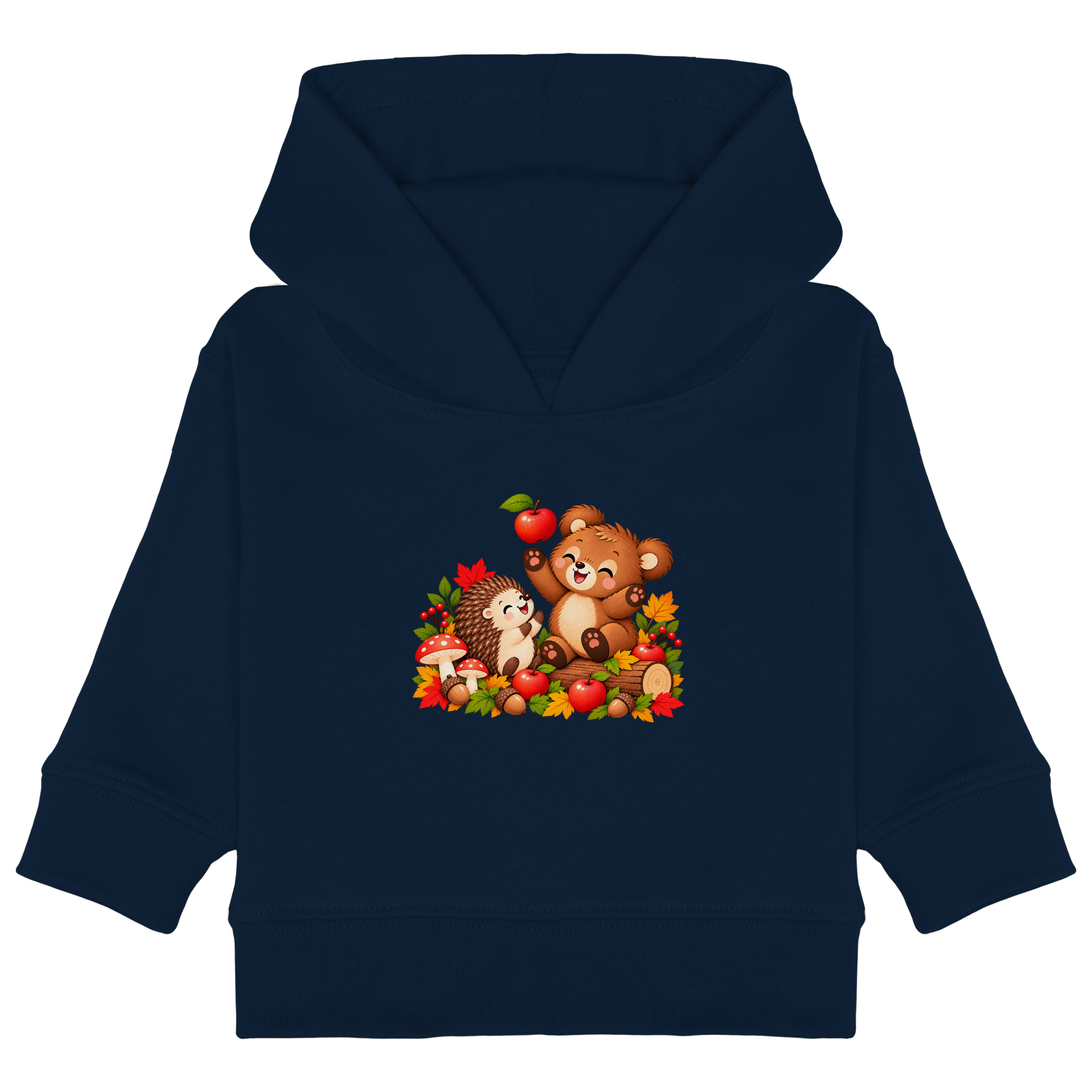 Igel und Bär - Baby Organic Hoodie