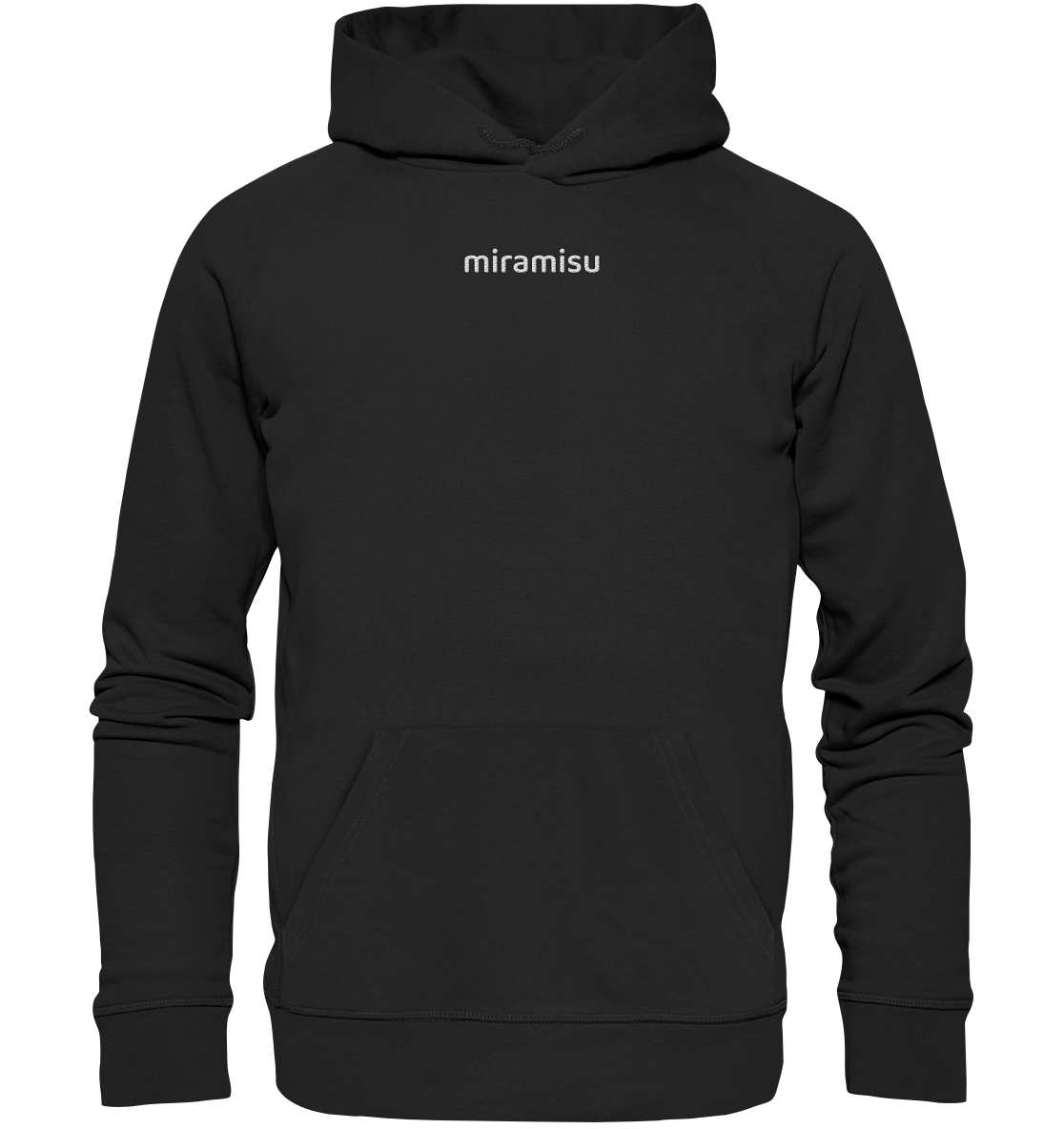 Basic White Logo - Organic Hoodie (Stick)