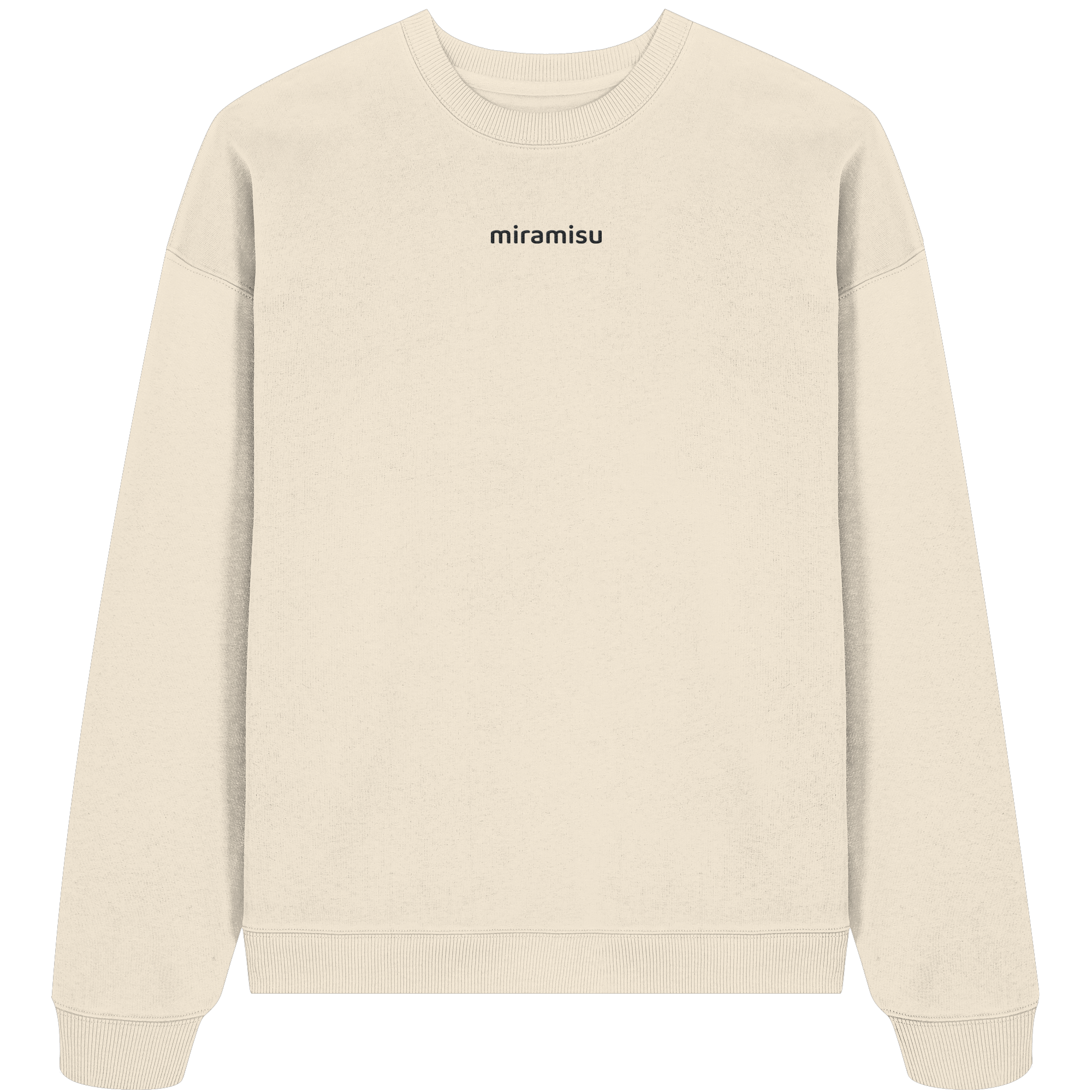 Basic Black Logo - Organic Oversize Sweatshirt (Stick)
